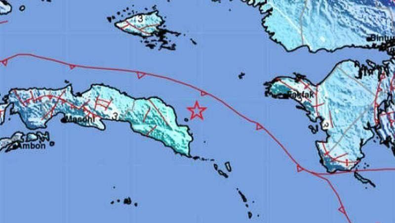 印尼东部岸外发生6.0级地震没引发巨浪